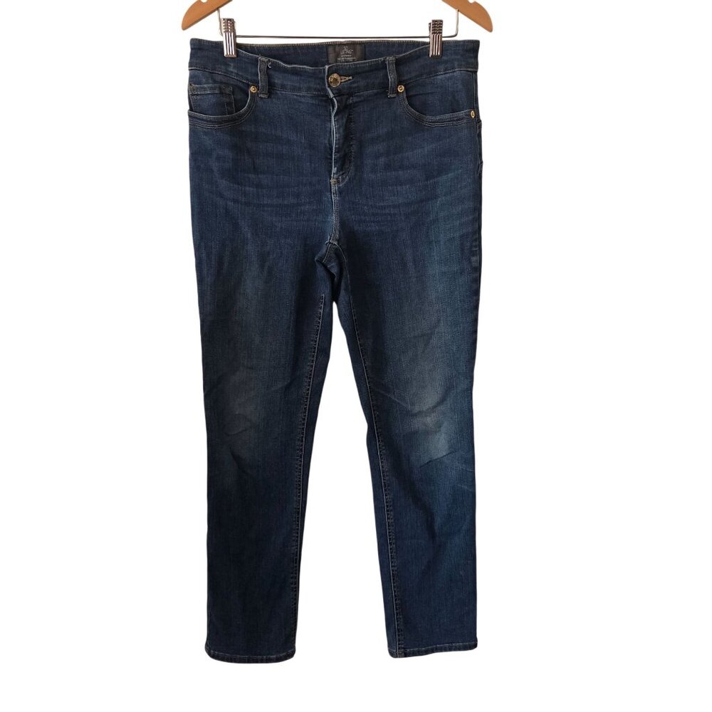 Chicos Sz 1/US Sz 8 So Slimming SC Lifting Regular Fit Straight Leg Jeans Denim